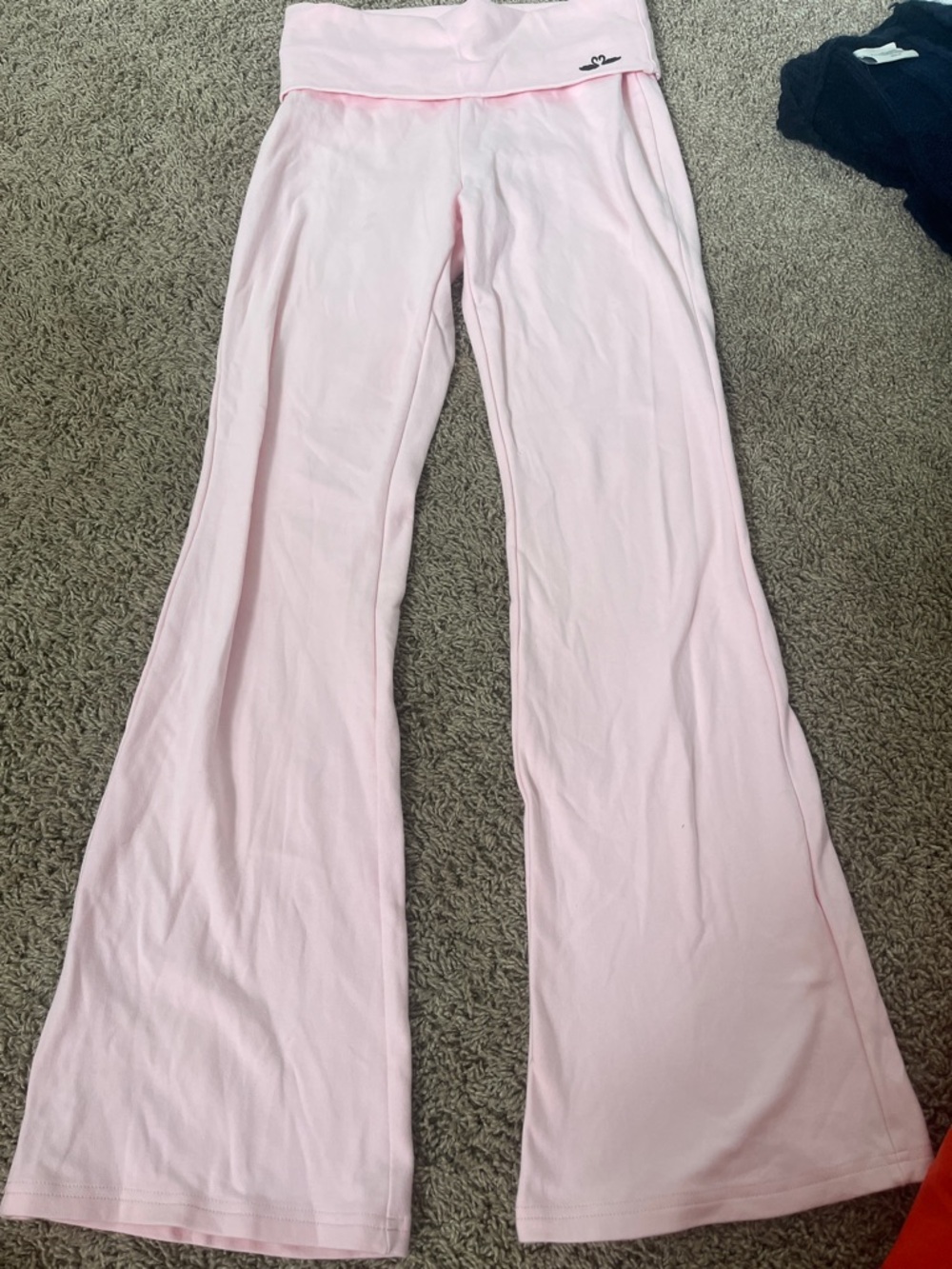 Favorite Child Light Pink fold over yoga pants - M